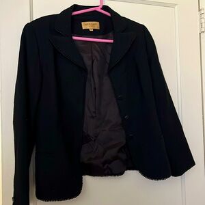 bergamo by ebi black blazer size: 4